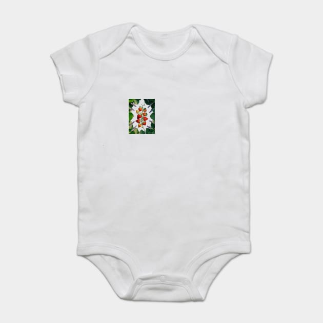 Strawberries plant Baby Bodysuit by animegirlnft